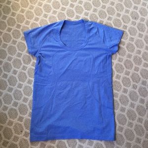 Blue Lulu lemon workout top